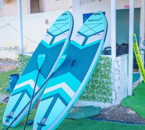Board bags and equipment storage at the Kite Dates ECC centre