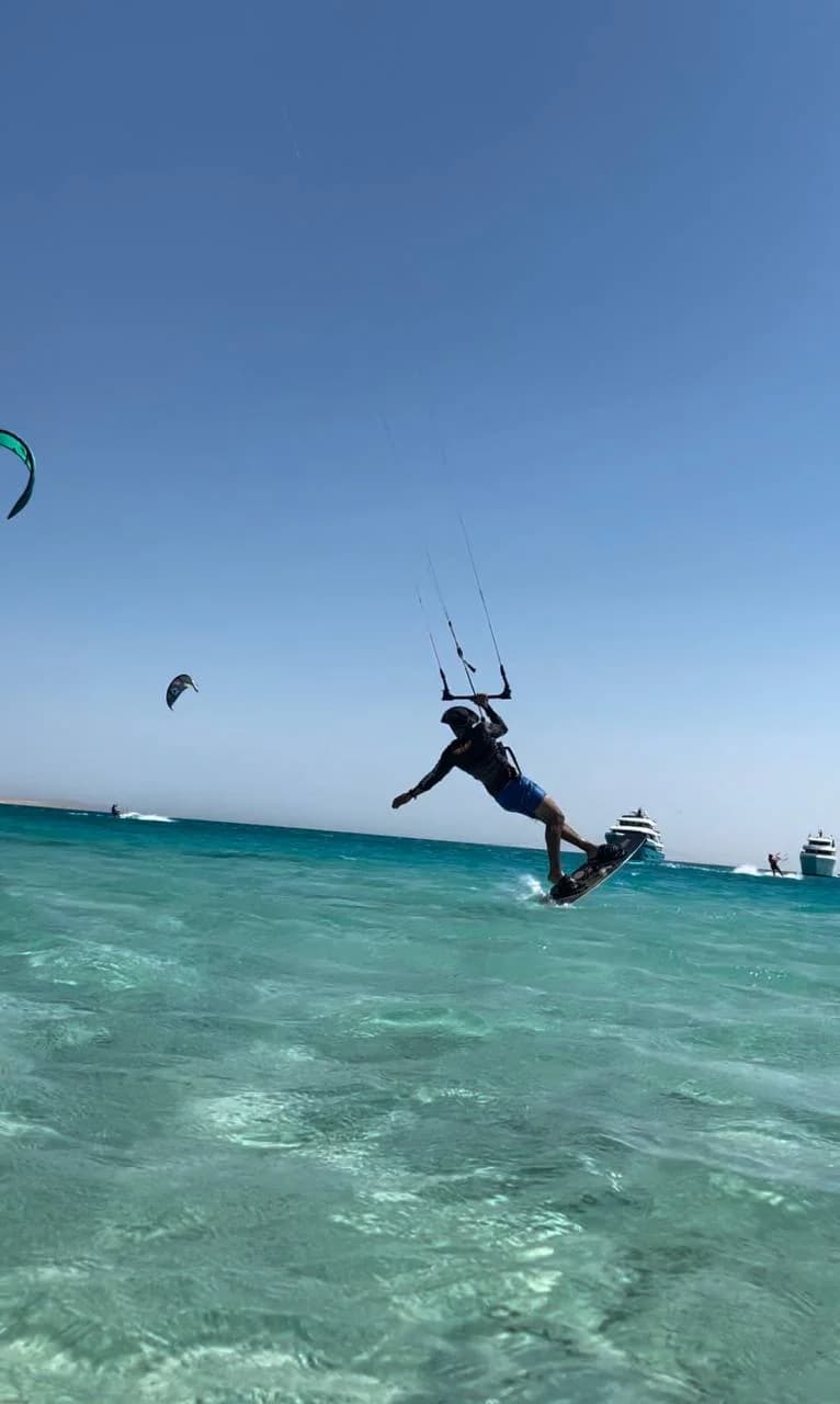Mostafa Yassin, kite instructor at Kite Dates ECC in Hurghada